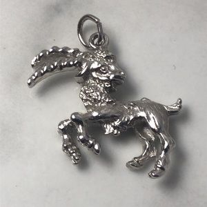 Aries sterling silver ram zodiac charm